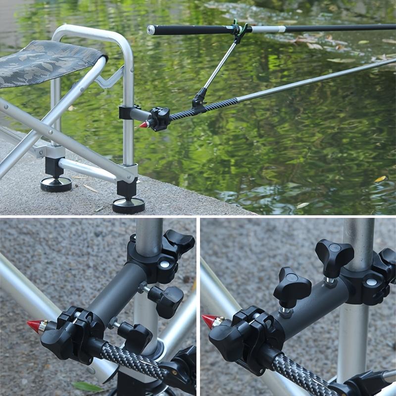 [Camping Chair With Holder] Versatile Camping Chair - Durable Aluminum Alloy & ABS With 360° Rotatable Umbrella Holder & Fishing