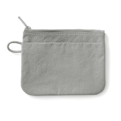 Wrinkle Nylon Flat Pouch Size S X 10 84475597 - Gray, (approx. 13.6 Cm)