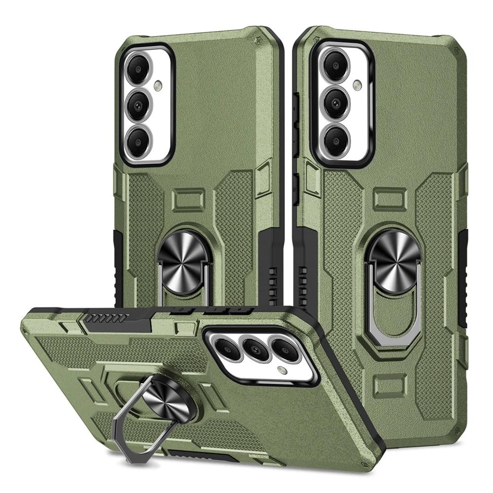 

Протиударний броньований чохол KEYSION для Samsung A55 5G A35 A25 A15 4G A05 силіконова підставка з металевим кільцем + ПК для телефону Galaxy A05S for Samsung A05S зелений