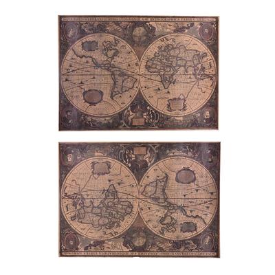 72x51cm Retro Vintage Globe Old World Map Matte Brown Paper Poster Home Decor,