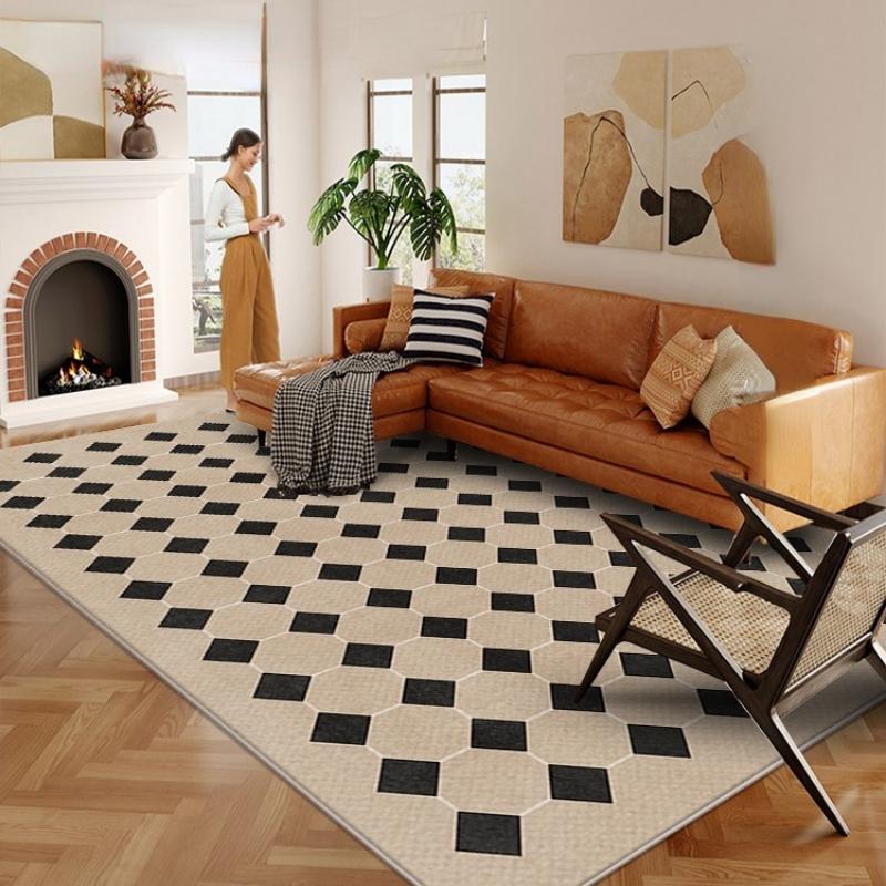 Modern Style Living Room Decoration Waterproof Carpet Large Area Rugs for Bedroom Washable Cloakroom Soft Floor Mat Non-slip Rug