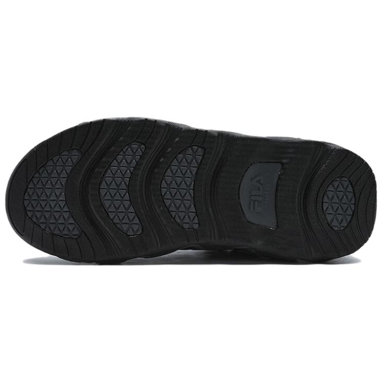 Fila Croissant Odporne na ścieranie Termiczne Zwiększające wysokość Niskie Grube Sneakersy Damskie Czarne F12W441115FBD