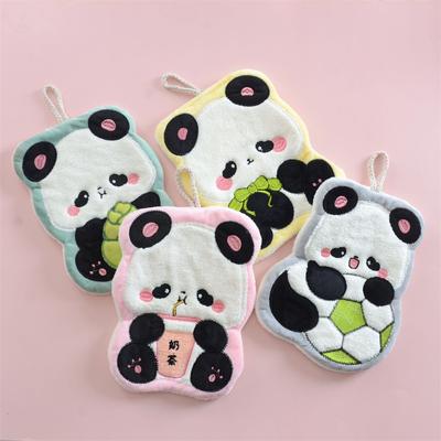 Panda Hand Towel Animal Cartoon Hand Towel Small Square Towel Kindergarten School Small Towel Panda Small Square Towel