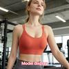 Women Fashion Elastic Thin Strap Workout Sports Bra for Ladies, Padded Support Yoga Vest, Soft Breathable Slim Fit Active Top