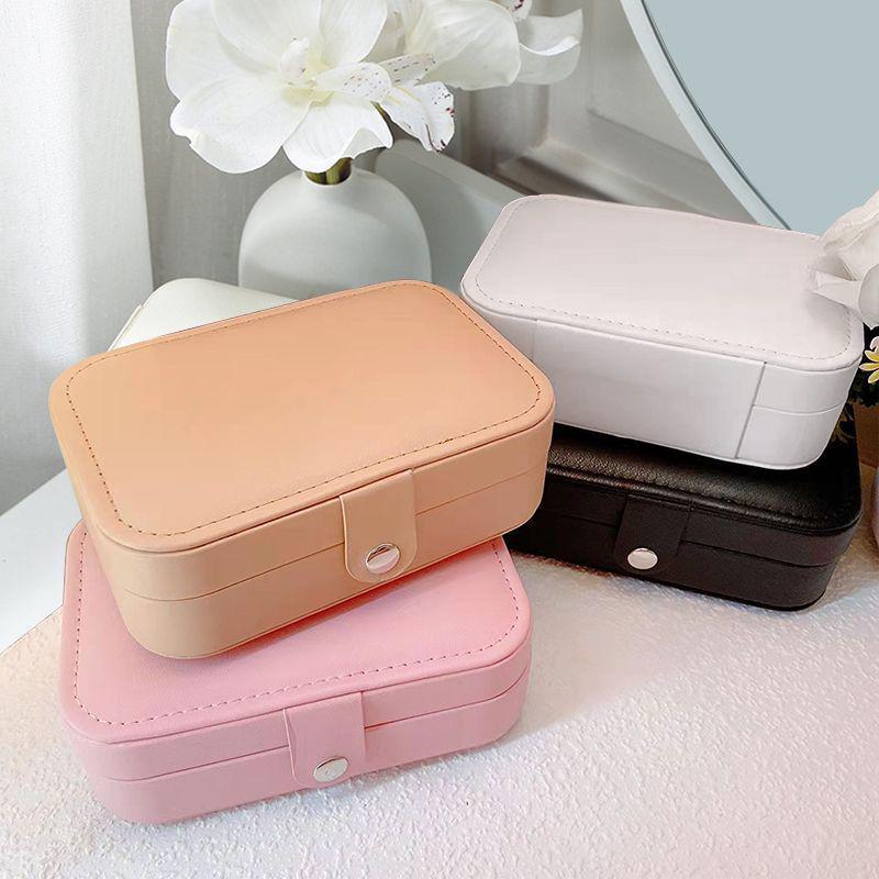 Portable Multifunctional Jewelry Storage Box – Large Capacity for Earrings and Accessories, Japanese Korean Style