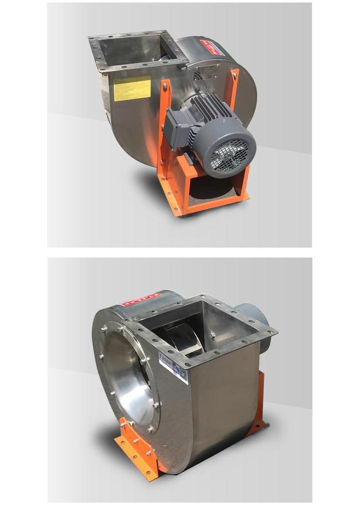 304 Stainless Steel Industrial Induced Draft Fan - Corrosion and High Temperature Resistant for Waste Gas and Paint Booth Ventilation.