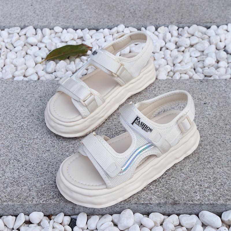 

2025 лето новые папины сандалии женские сандалии на платформе-маффин увеличивающие рост универсальные спортивные пляжные повседневные сандалии 42