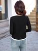 2525 Women's Two-in-One Long Sleeve Slimming T-Shirt, Spring/Autumn Loose Fit Top