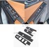 LHD RHD For Isuzu D-MAX DMAX MU-X MuX -2024 Carbon Fiber Window Lift Switch Cover Trim ide Door Armrest Frame Car Styling