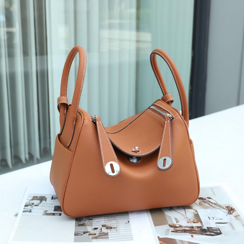 2025 Vielseitige Sommer-Arzttasche aus Lindy-Rindsleder: Damen-Schulterhandtasche aus echtem Leder