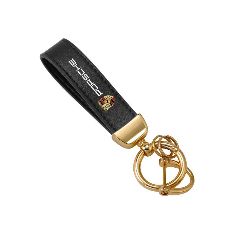 

Car Emblem Keychain Key Ring High Quality Metal Keyring For Porsche Panamera Taycan 911 718 Macan Cayenne Boxster Cayman 918