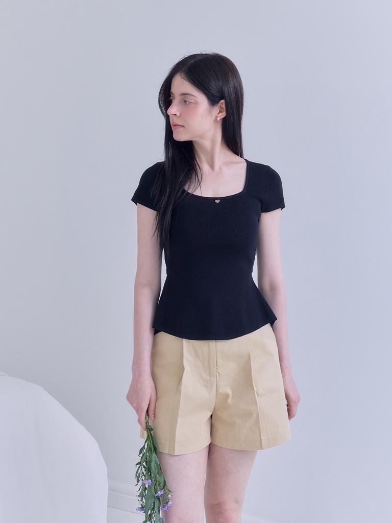 Mejongleuhaleu Present Back Slit Knit 2 Colors