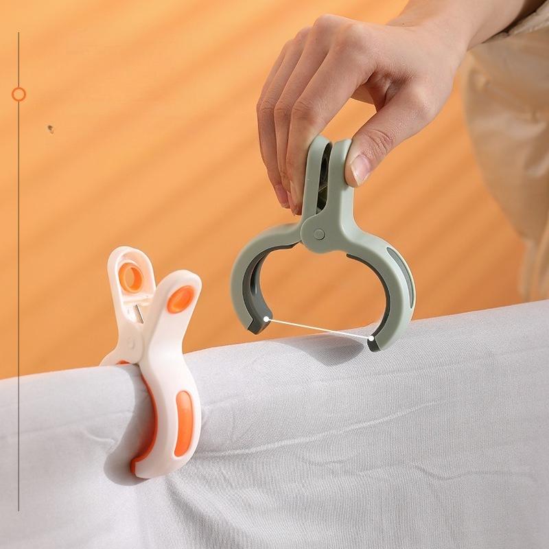 Large Windproof Quilt Clip, Household Single Cute Quilt, Large Clip, Plastic Non-marking Non-slip Clothes Drying Clip.
