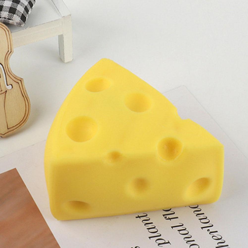 Simulation Cheese Squeezing Toys Creative Decompression Toys For Kids Adult Fidget Relief Vent M8J0