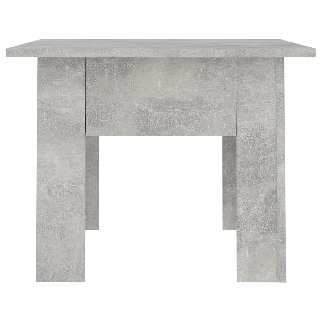 Coffee Table Concrete Grey 55x55x42 cm Wood Based Material