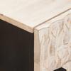 White Nightstand with Drawers 50 x 33 x 60 cm Solid Mango Wood