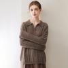 Kangbaolaisi Women's Cashmere Cable Knit Sweater - High-Quality, Versatile, Casual Base Layer