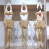 Christmas Doll Door Ornament Multipurpose Long Leg Doll Hanging Decoration For Tree Door Handle Bookshelf Curtain Window