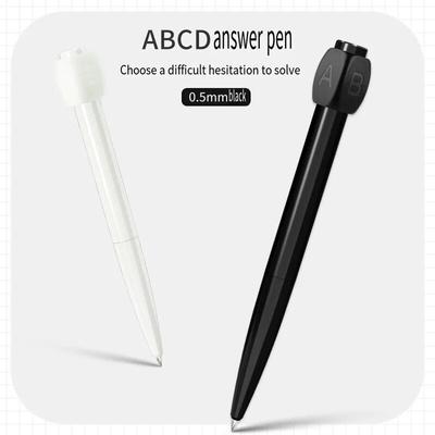 Jauna dekompresijas rotējoša gēla pildspalva Answer Pen Novelty Abcd Izvēlieties lodīšu pildspalvu Personality studentu kancelejas preces 0,5 mm