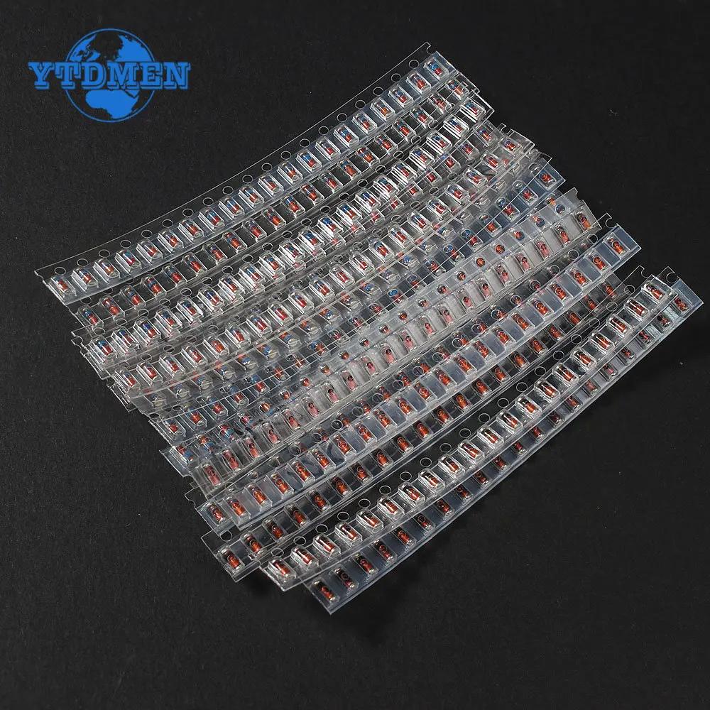 300PCS SMD LL34 Zener-Dioden-Kit 0,5W 1/2W 3V-24V 2V-39V SMD-Dioden-Set 1N4148