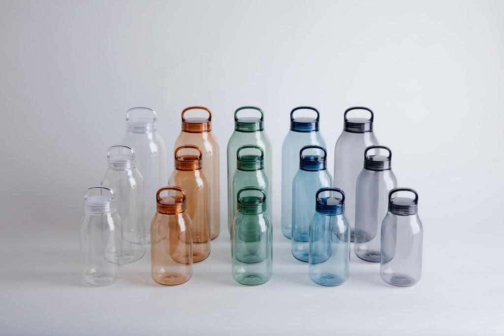KINTO Water Bottle, 500ml, Clear, Lightweight, Compact, Dishwasher Safe, 20391