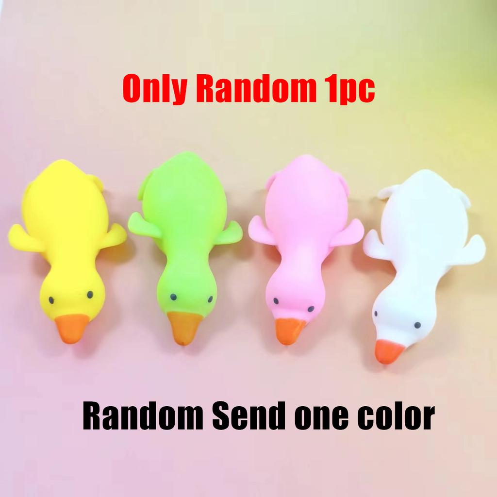 Randomly be Sent Glitter Crystal Swan Duck Squishy Toy, Slow Rising Soft Stress Relief Squeeze Toy Portable Mini Desk Ornament,
