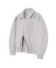 Vivabrown 85-Viva015 [Neutral] Collared Blouson Minimal Jacket Light Gray