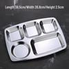 Ruhan 201 Stainless Steel Divided Canteen Tray