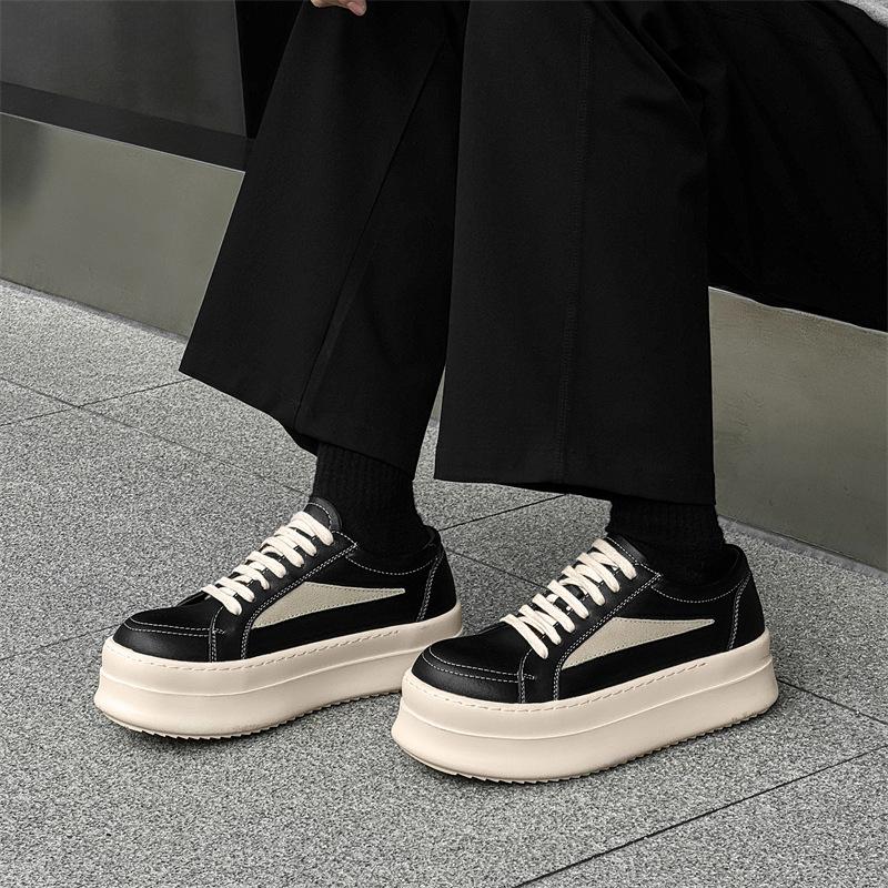 New niche design dark high street style low-top board shoes thickened sports thick-soled trendy shoes