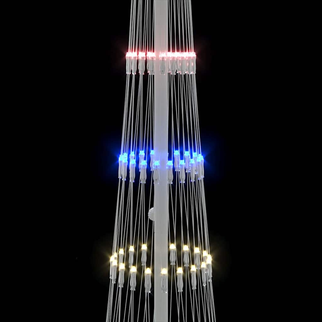 LED Christmas Tree Multicolor 51 x 51 x 190 cm Metal