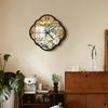 Home Decor Wall Clock New Living Room Decoration Mirror Wall Clock No Punch French Vintage Silent Clock