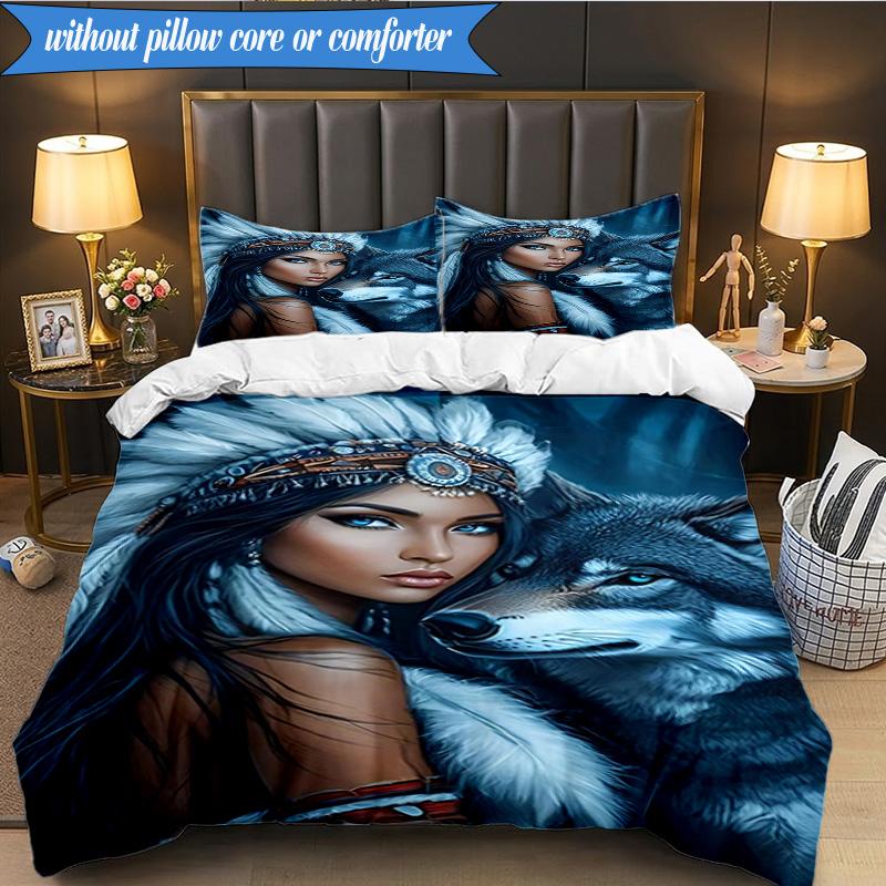 3PCS Dragon Queen's Majesty Bedding Set,Including 1pc Duvet Cover And 2pcs Pillowcases Perfect for Bedroom, Dormitory, Fan Christmas gift