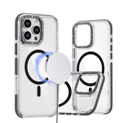 Magneic Phone Case for iPhone 17 16 Pro Max 15 14 Plus 13 Pro 12 11 Wireless Charging Transparent Candy Back Hard Cover