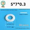 Thickened Nylon Plastic Flat Washer: Hard Plastic Gasket M2-M16