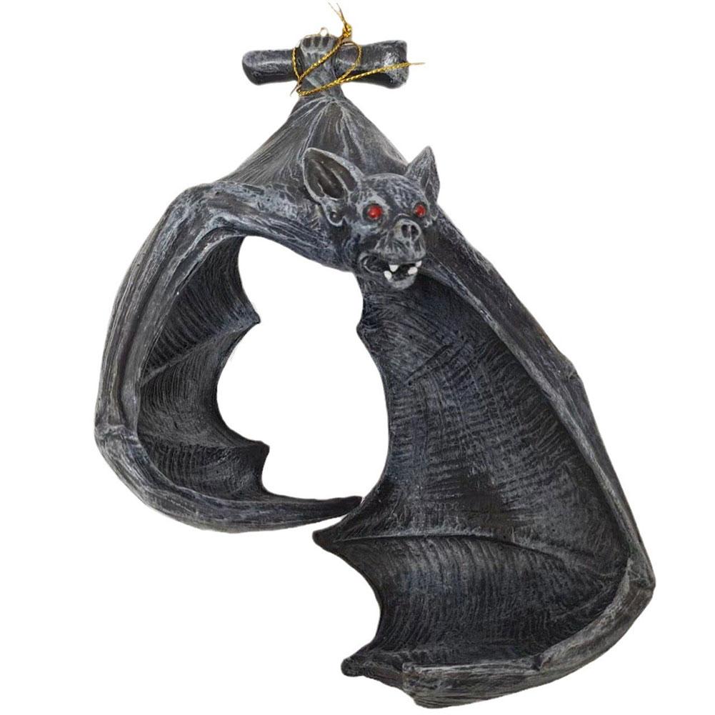 Bat Wall Tealight Holder Garden Hanging Candlestick Light Halloween Candlestick Bat Statue Garden Home Halloween Decoration New