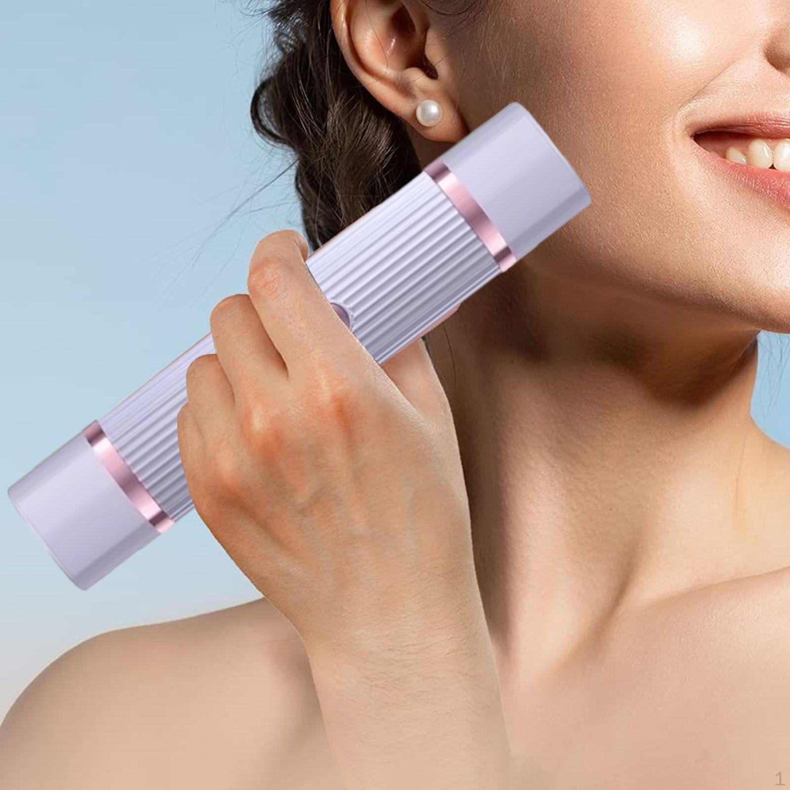 

Триммер для зоны бикини, устройство для удаления волос, моющийся инструмент для бритья лица, подходит для сухой и влажной кожи фиолетовый