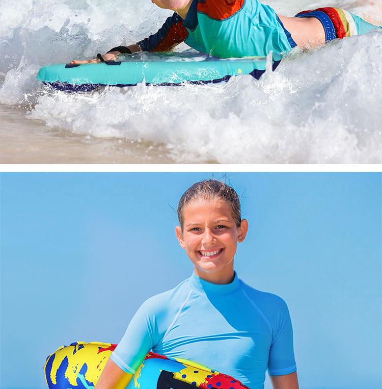 Eco-Friendly PVC Children's Surfboard with Handle: Portable and Thickened for Cross-Border Outdoor Water Play