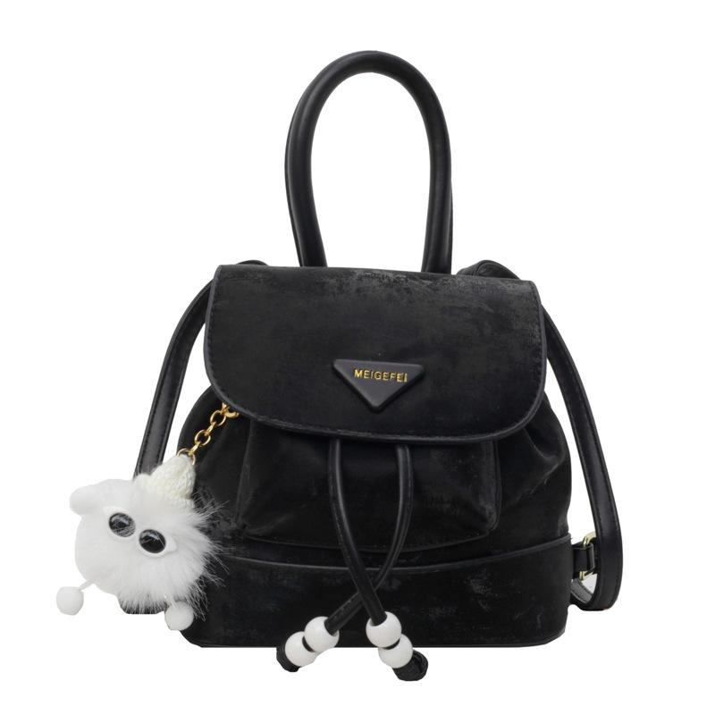 Новый ретро модный однотонный рюкзак женская сумка весна и лето досуг тренд простой дорожный маленький рюкзак тренд without pendant