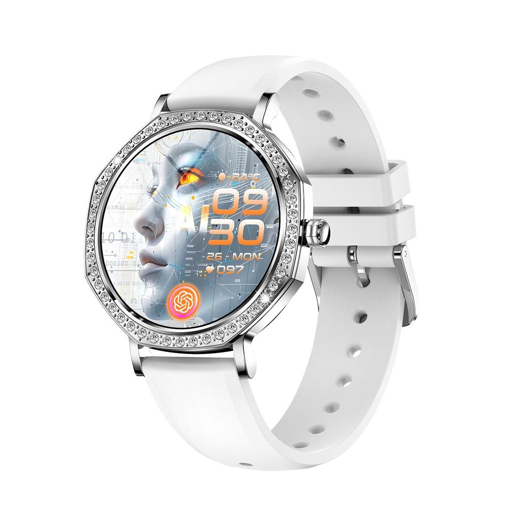 Rainbuvvy KC98 Smart Bracelet 1.32inch AMOLED 466x466 BT5.3 Bluetooth Call IP68 Waterproof Android Sports Watch Fashion Women Smartwatch