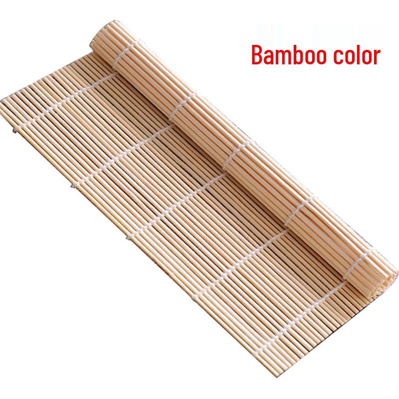 Natural Bamboo Sushi Rolling Mat and Curtain Set