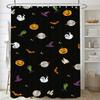 Oil painting landscape Washable Dirt-Resistant Shower Curtain Shower Head waterproof Polyester Bath Curtain For Home Decor