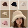 Warmer Plush Basin Cap Temperament Anti-cold Bucket Hat Elegant Winter Fisherman Hat  Men
