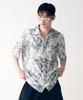 Beokis Beach Pattern Shirt [Blue]