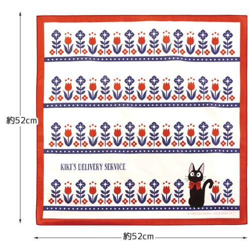 Skater Lunch Cloth, Large Size, 52 X 52 Cm, Made In Japan, Kiki's Delivery Service Design, KB56-A