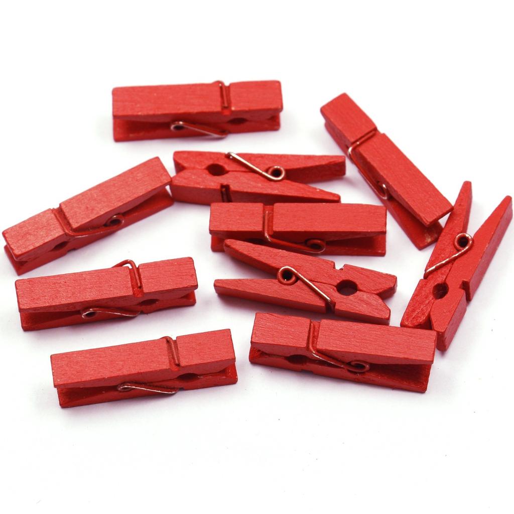 25pz Mini Clip Foto Legno Colorato Naturale Molletta Carta Memo Molletta Vestiti Legno Fai da Te Cancelleria Natale Festa di Matrimonio Decorazione Casa