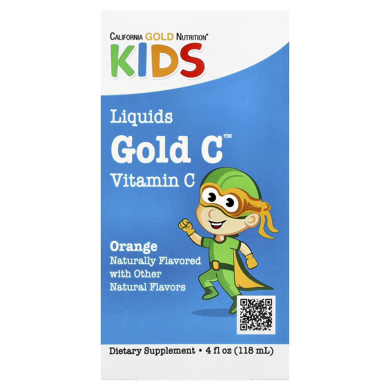 

Liquid Gold C for Children, Vitamin C, USP Grade, Natural Orange Flavor, 118 Ml (4 Fl Oz)