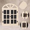 Arched Window Frame with Chalkboard Rustic Shutters Vintage