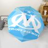 Marseille Print Automatic Umbrella, 8 Rib Iron Frame, Plastic Handle, Suitable for Outdoor Travel &Daily , Ideal Gift