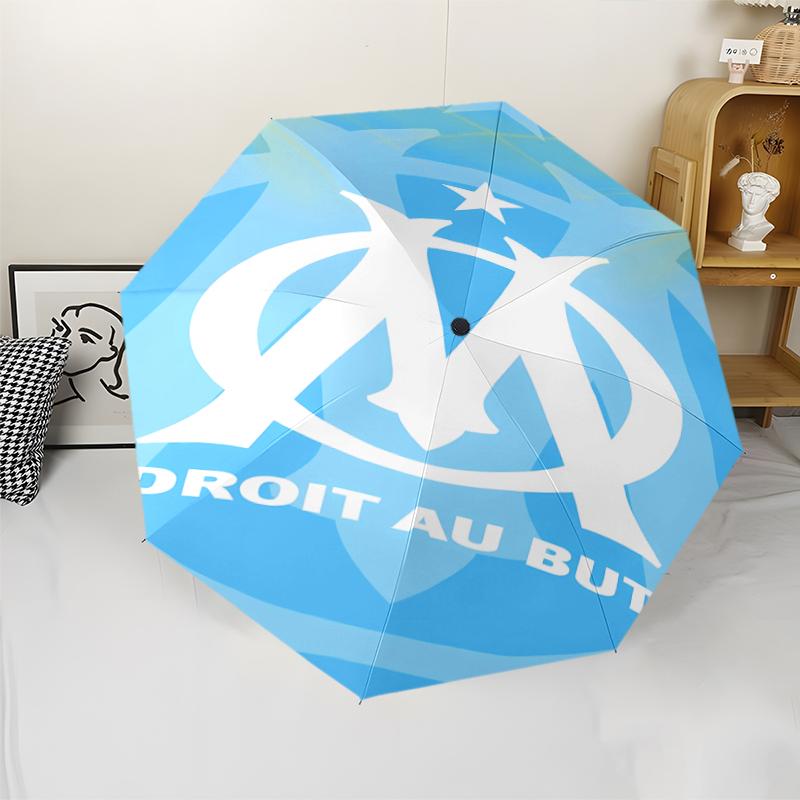 Marseille Print Automatic Umbrella, 8 Rib Iron Frame, Plastic Handle, Suitable for Outdoor Travel &Daily , Ideal Gift