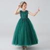 Girls Kids Puffy Princess Dress Wedding Party Performance Flower Girl Dress